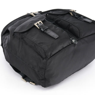 Prada B6677F Black Tessuto Vela Backpack