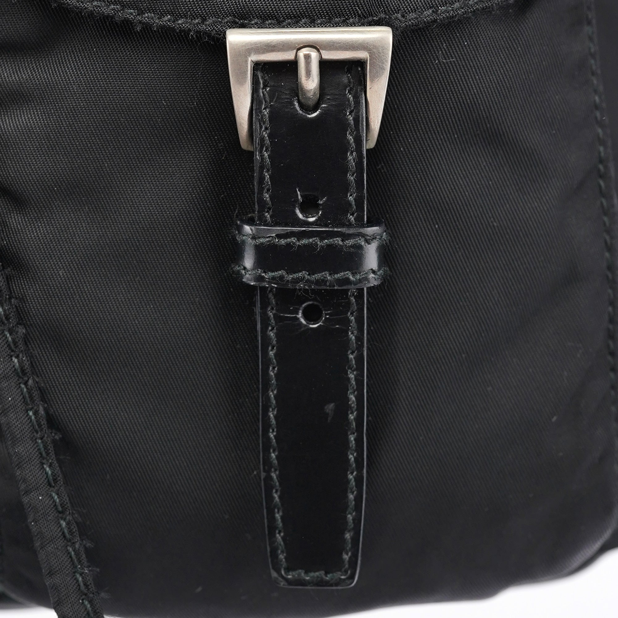 Prada B6677F Black Tessuto Vela Backpack