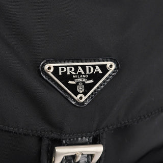 Prada B6677F Black Tessuto Vela Backpack
