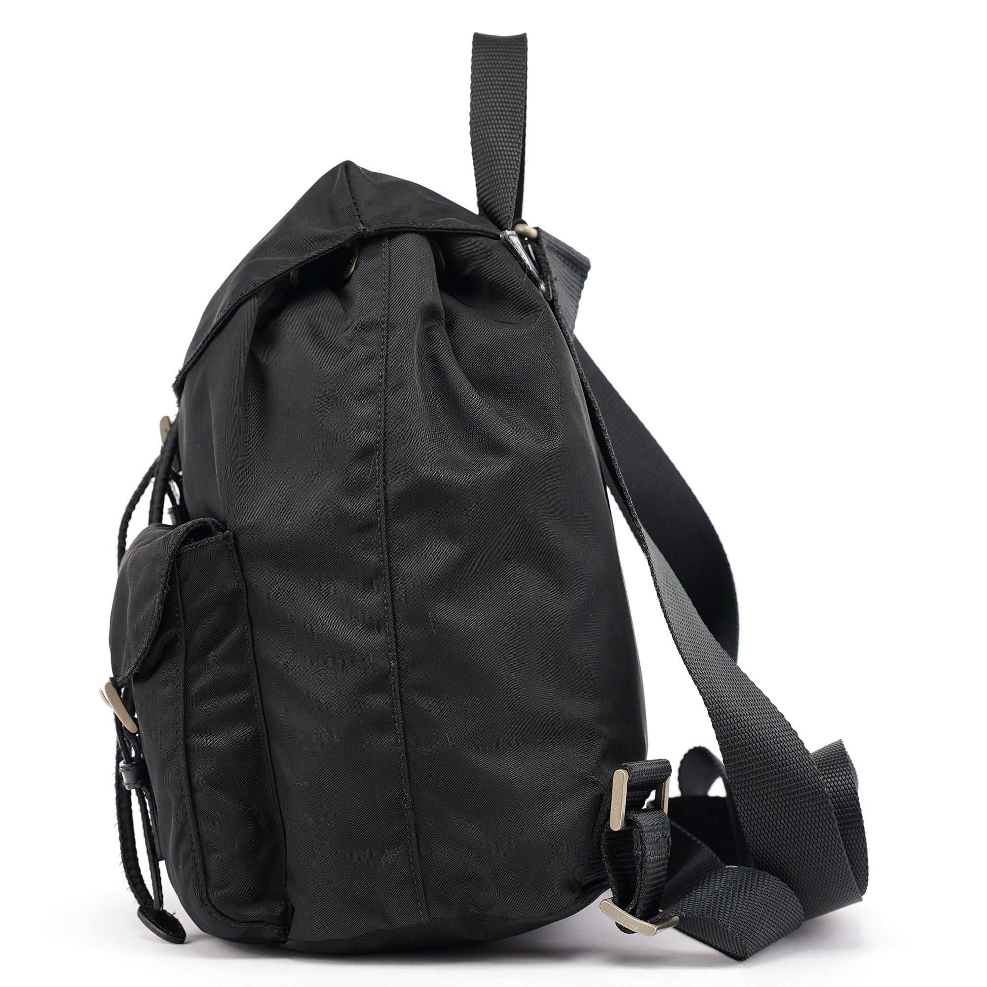 Prada B6677F Black Tessuto Vela Backpack
