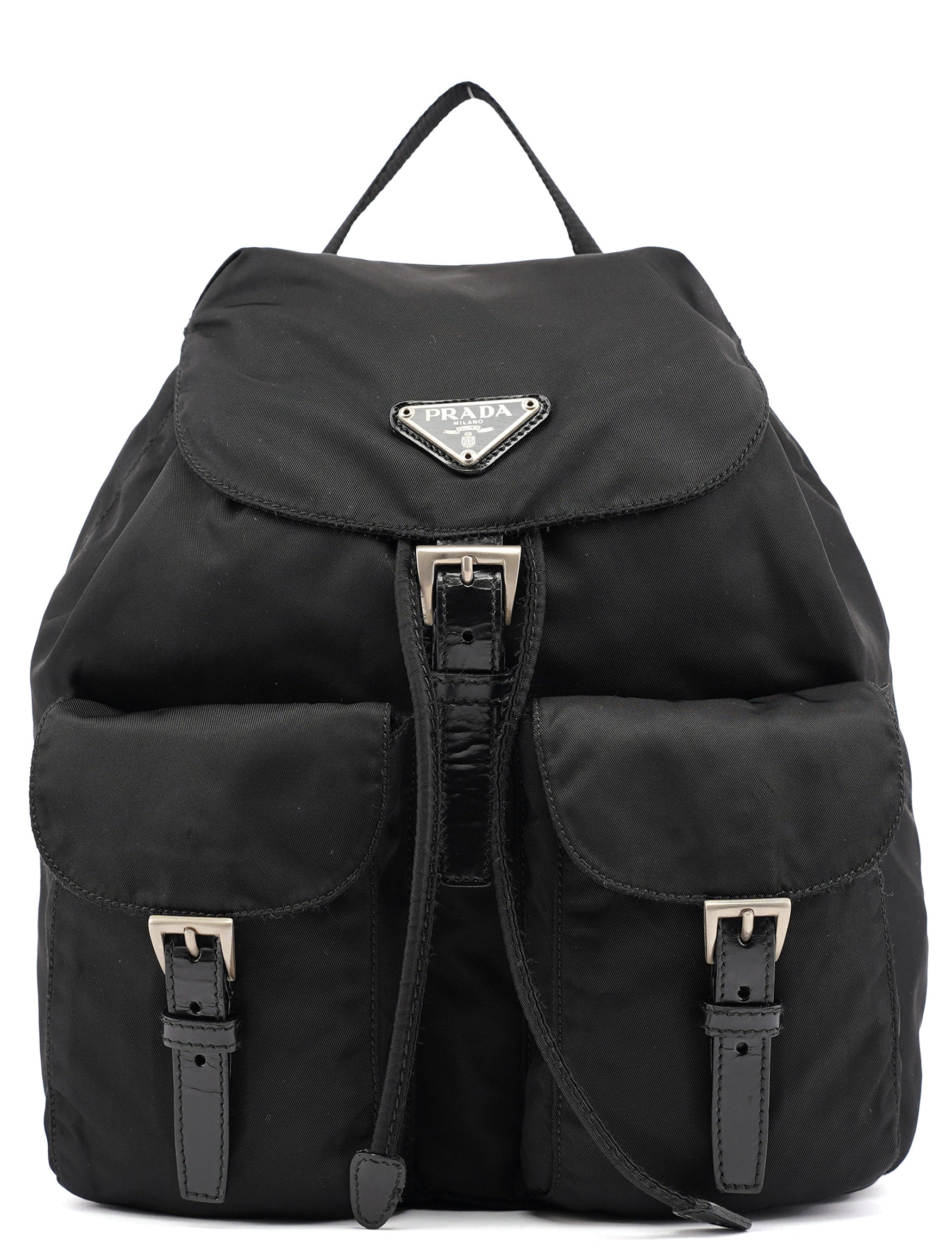 Prada B6677F Black Tessuto Vela Backpack