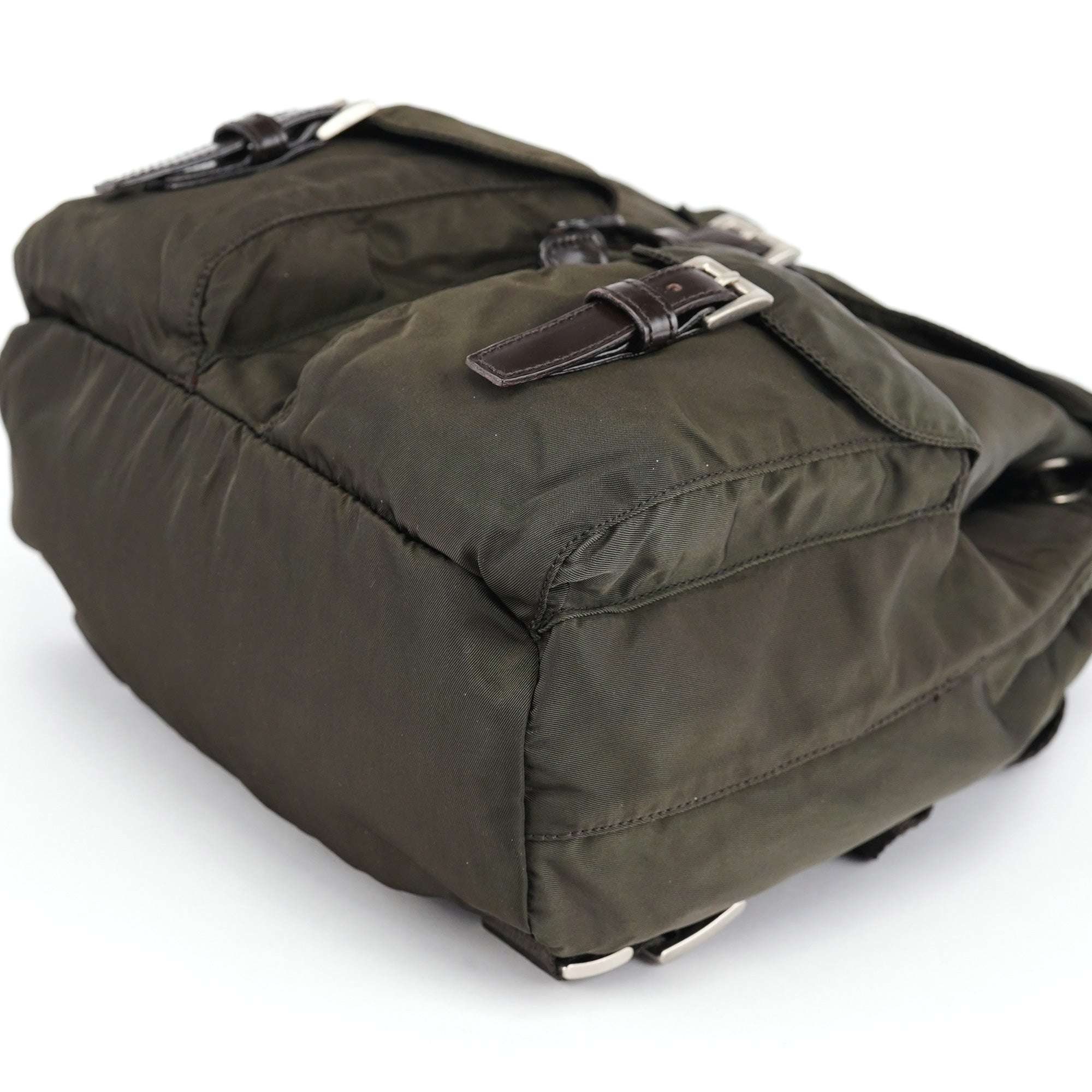 Prada B6677F Green Tessuto Vela Backpack