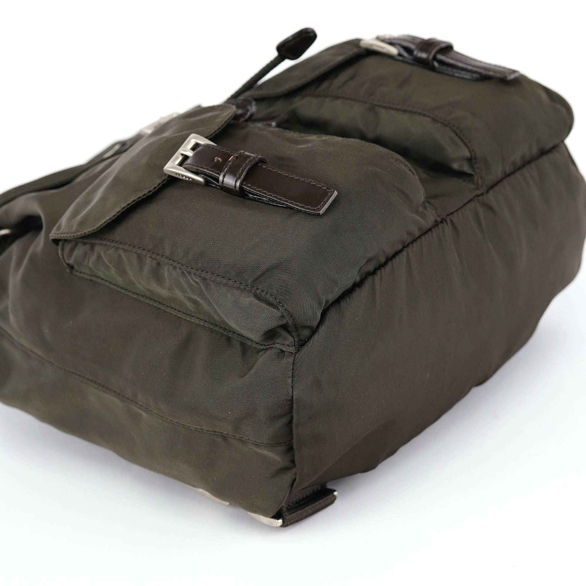 Prada B6677F Green Tessuto Vela Backpack