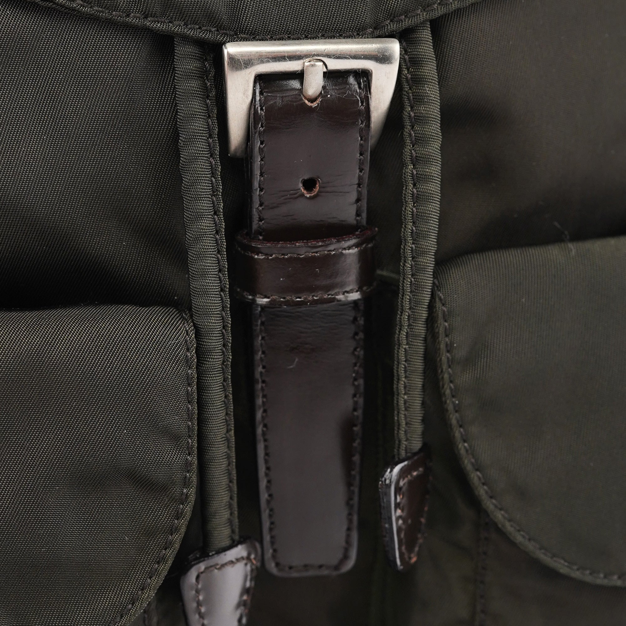 Prada B6677F Green Tessuto Vela Backpack