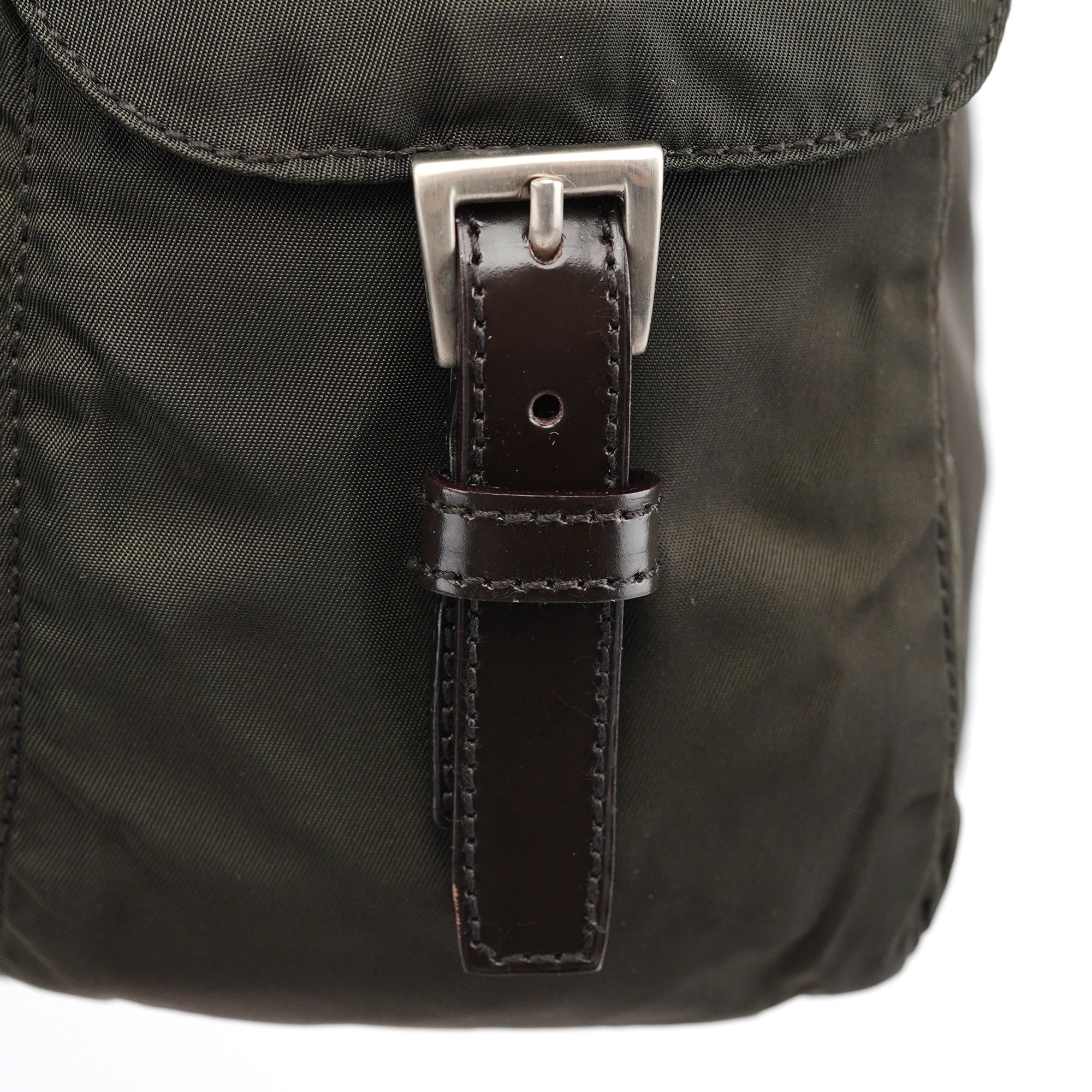 Prada B6677F Green Tessuto Vela Backpack
