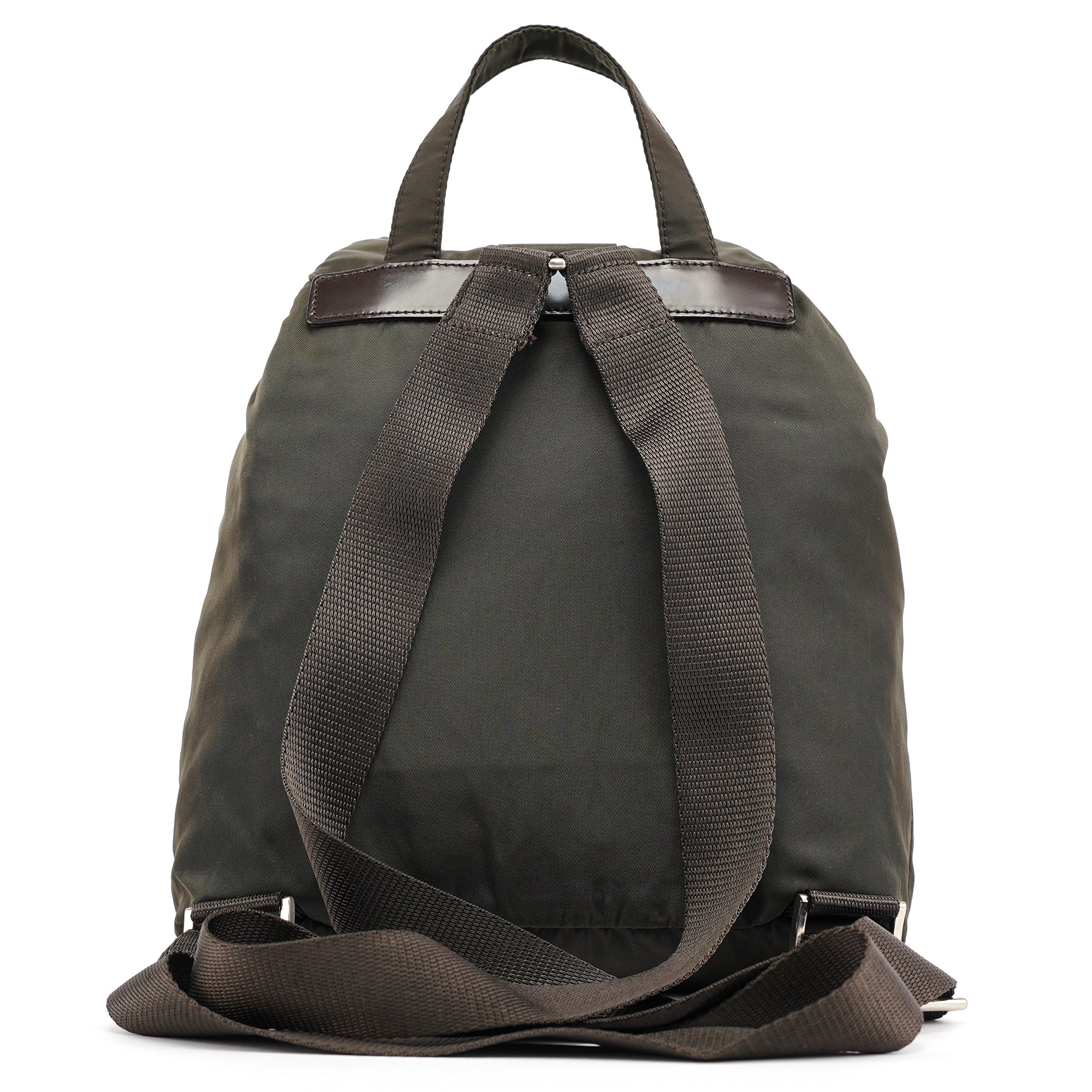 Prada B6677F Green Tessuto Vela Backpack