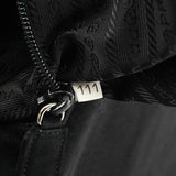 Prada B6686 Sac cabas Tessuto en nylon maillé noir