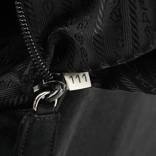 Prada B6686 Black Tessuto Mesh Tote Bag