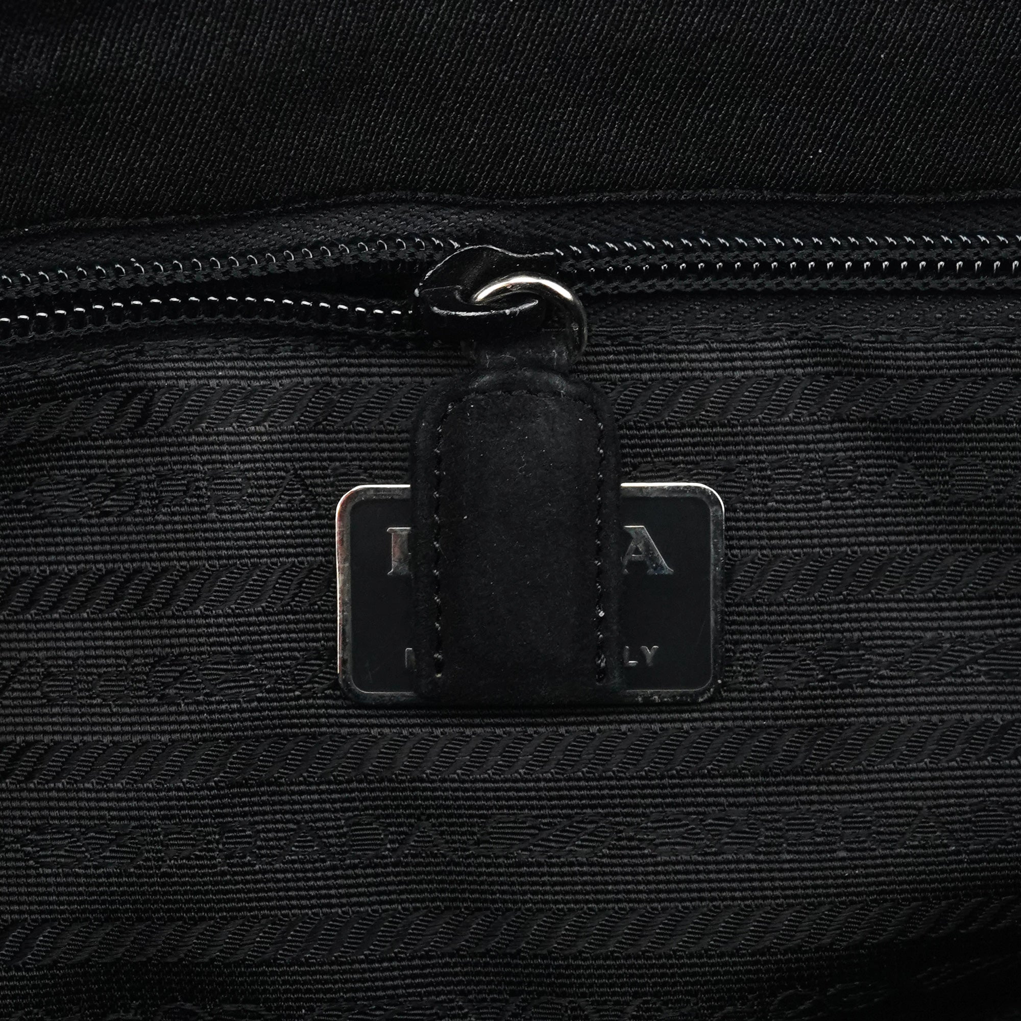 Prada B6686 Sac cabas Tessuto en maille nylon noire