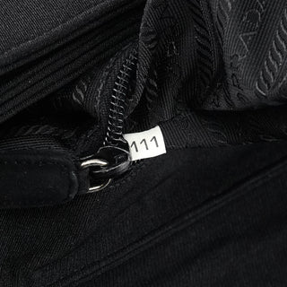 Prada B6686 Black Tessuto Nylon Mesh Tote Bag