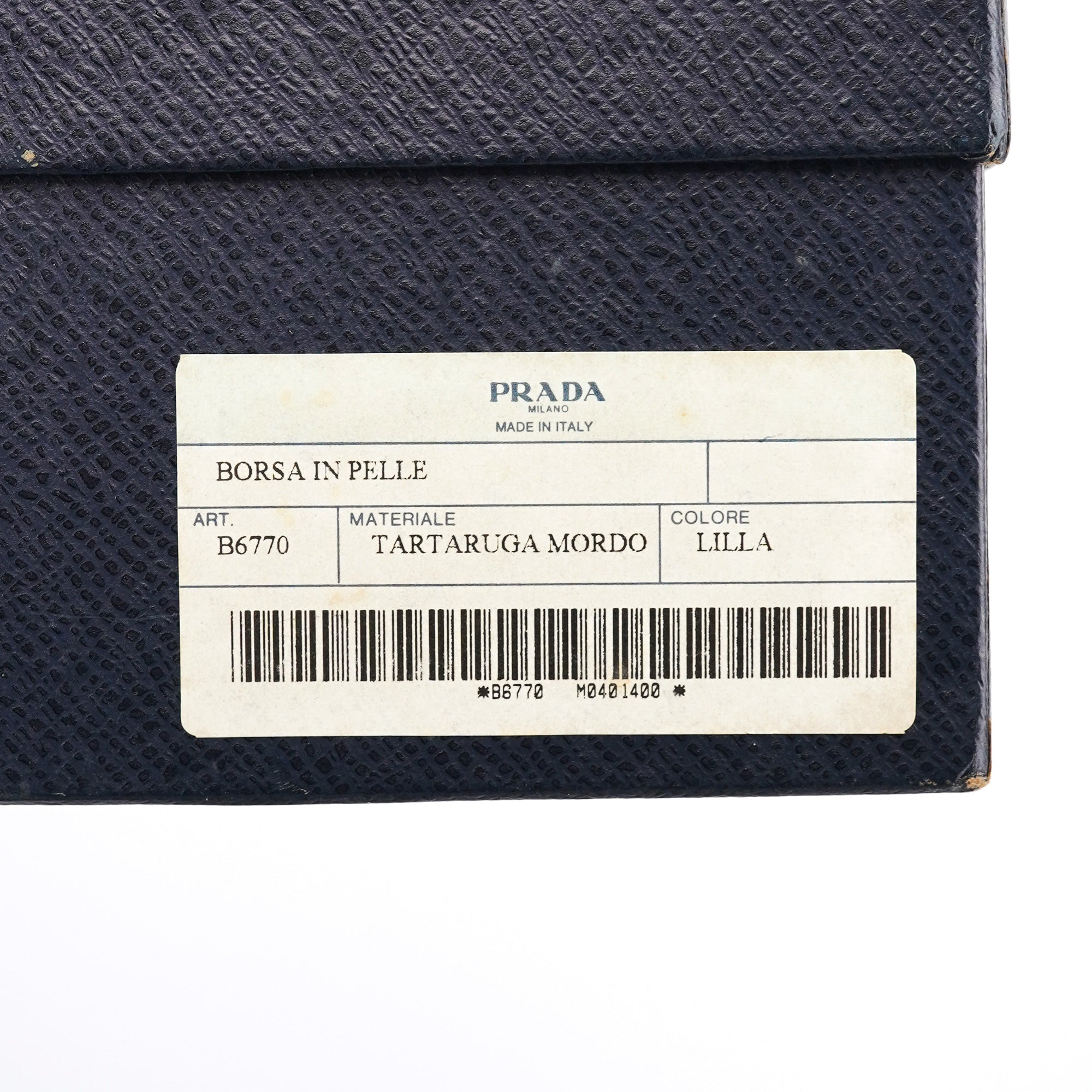 Prada B6770 Sac porté épaule Tartaruga violet