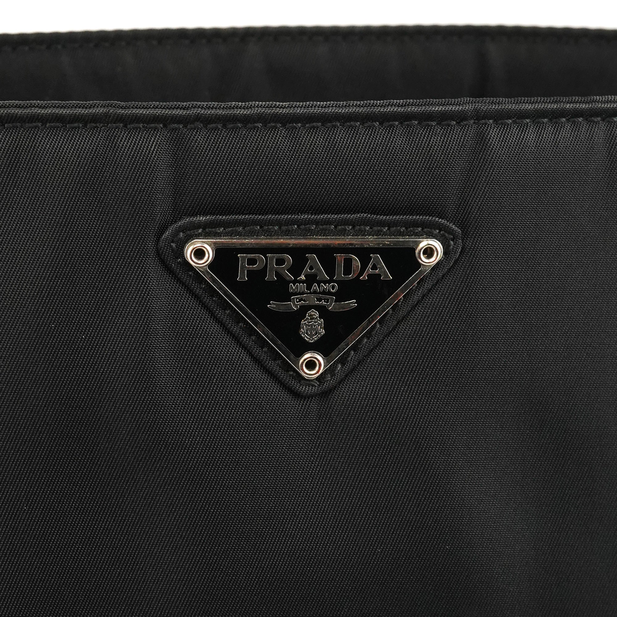 Prada B6781 Black Tessuto Metallo Nylon Shoulder Bag