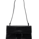 Prada B7020 Black Madras Calfskin Shoulder Bag