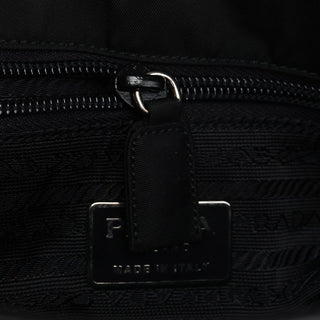 Prada B7177 Black Nappa Tessuto Shoulder Bag
