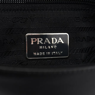 Prada B7177 Black Nappa Tessuto Shoulder Bag