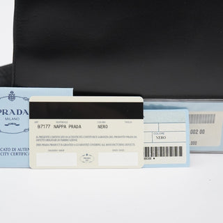 Prada B7177 Black Nappa Tessuto Shoulder Bag