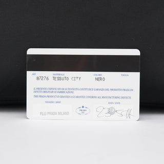 Prada B7276 Black Nylon Tessuto City Tote Bag