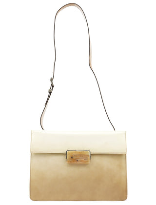 Prada B7300 Beige Spazzolato Crossbody Bag