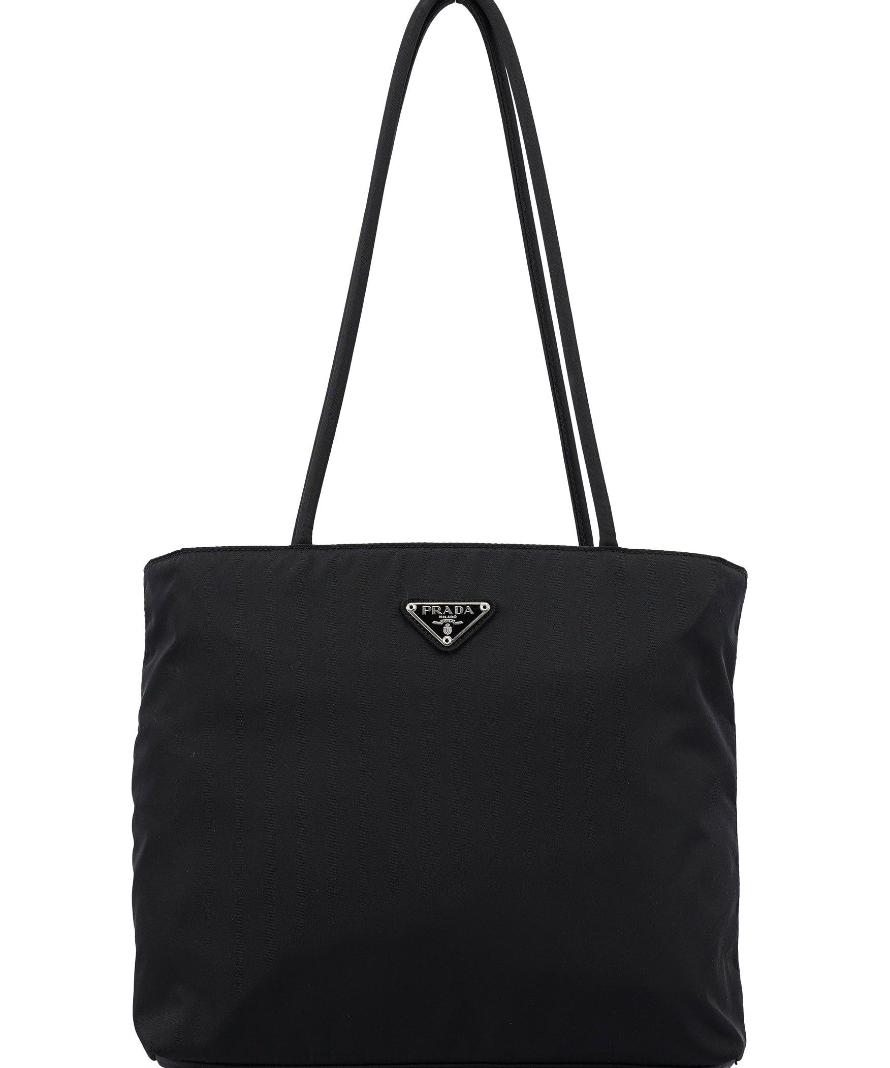 Prada B7352 Black Tessuto City Tote Bag