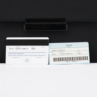 Prada B7415 Black Tessuto Nylon Top Handle Bag