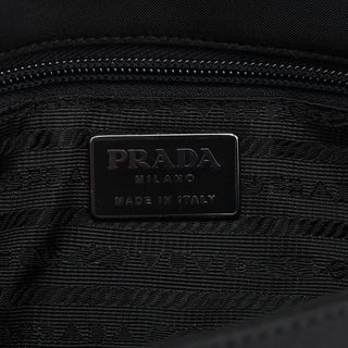 Prada B7415 Black Tessuto Nylon Top Handle Bag