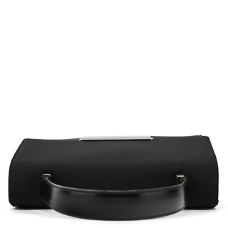 Prada B7415 Black Tessuto Nylon Top Handle Bag