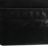 Prada B7417 skuldertaske i sort læder med klap