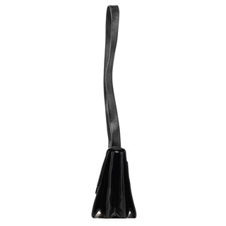 Prada B7417 Black Leather Flap Shoulder Bag