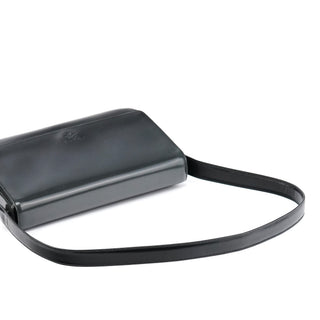 Prada B7443 Black Spazzolato Swivel Shoulder Bag