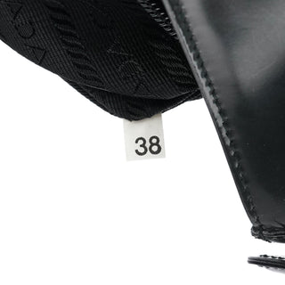 Prada B7443 Black Spazzolato Swivel Shoulder Bag