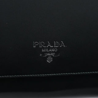 Prada B7443 Black Spazzolato Swivel Shoulder Bag