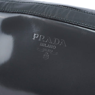 Prada B7446 Anthracite Spazzolato Swivel Shoulder Bag