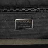 Prada B7451 Black Tessuto Spazzolato Nylon Shoulder Bag