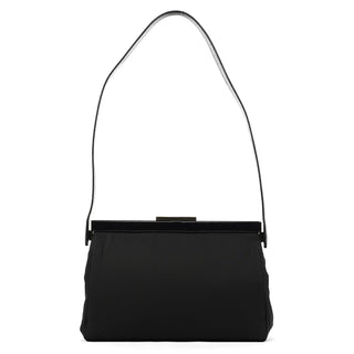 Prada B7451 Black Tessuto Spazzolato Nylon Shoulder Bag