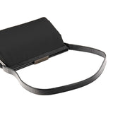 Prada B7451 Black Tessuto Spazzolato Nylon Shoulder Bag