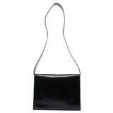 Prada B7495 Black Calfskin Buckle Shoulder Bag