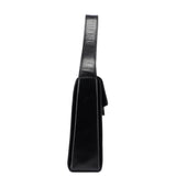 Prada B7495 Black Calfskin Buckle Shoulder Bag