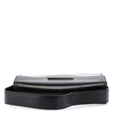 Prada B7495 Black Calfskin Buckle Shoulder Bag