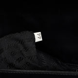 Prada B7495 Black Calfskin Buckle Shoulder Bag