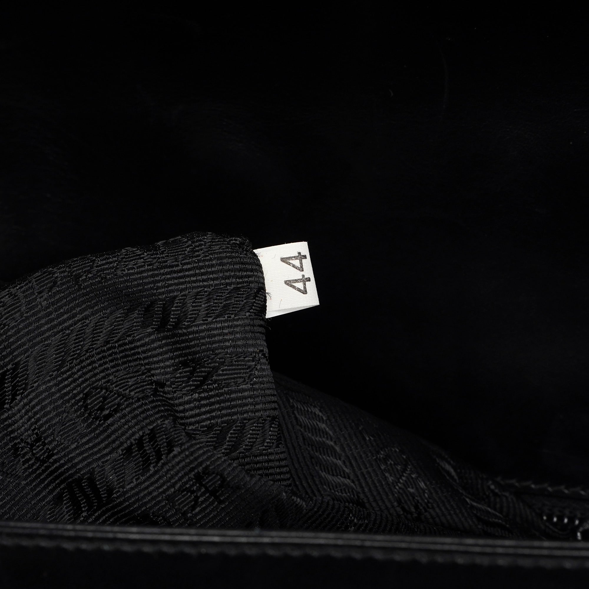 Prada B7495 Black Calfskin Buckle Shoulder Bag
