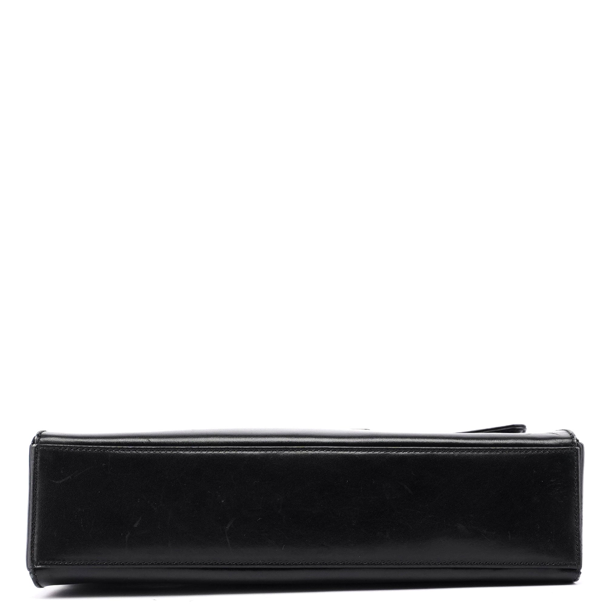 Prada B7495 Black Calfskin Buckle Shoulder Bag