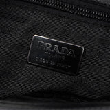 Prada B7495 Black Calfskin Buckle Shoulder Bag