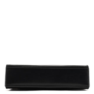 Prada B7495 Black Leather Flap Shoulder Bag