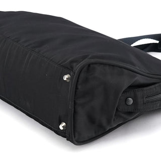 Prada B7562 Black Tessuto Diligenza Tote Bag