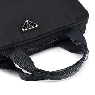 Prada B7562 Black Tessuto Diligenza Tote Bag