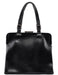 Prada B7710 Black Calfskin Clutch Tote Bag