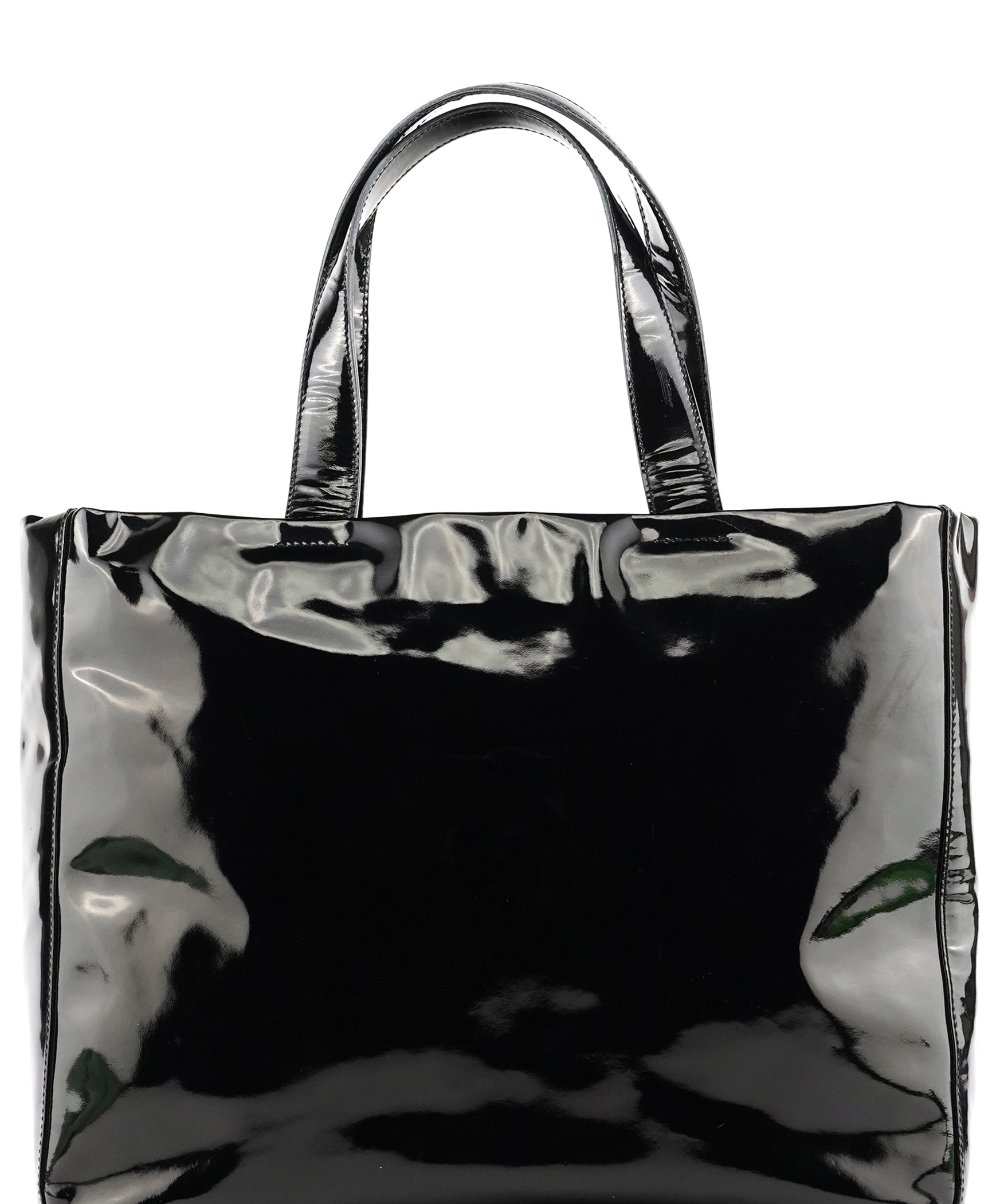 Prada B8157 Black Spazzolato Tote Bag