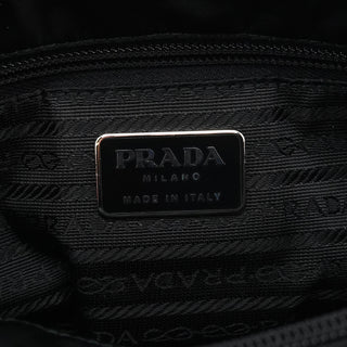 Prada B8353 Dark Green Tessuto Impuntu Chain Strap Tote Bag