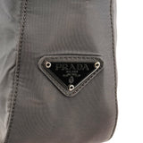 Prada B8368 Grey Nylon Plastic Handle Tote Bag