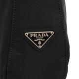 Prada B8448 Black Tessuto Metallo Hobo Shoulder Bag